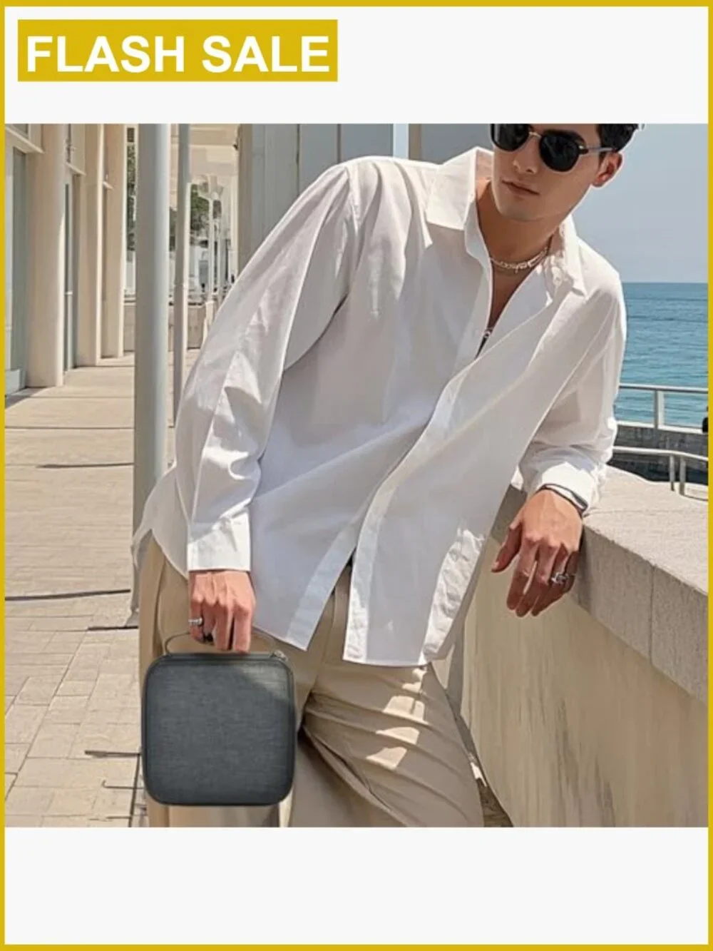 Travel Sunglass Case Holds 4 Pairs Hard EVA Oxford Zippered Organizer